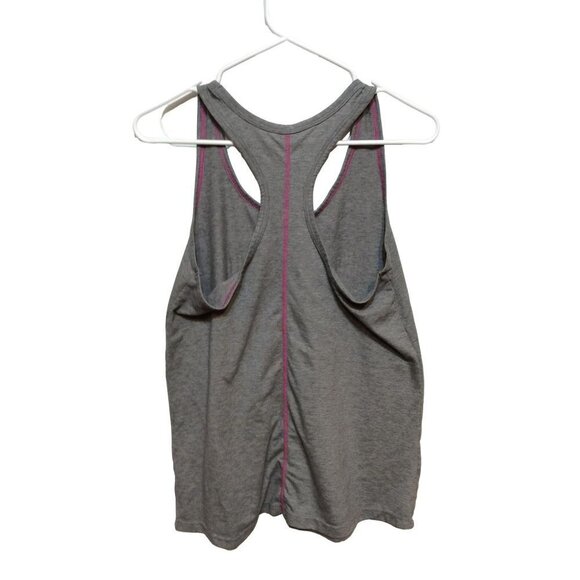 Athletic Works Women Racer Tank Working out Is Cheaper Than Therapy L Gray sku13 - Picture 2 of 3